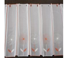 Záclona s kvetom  výška-60cm