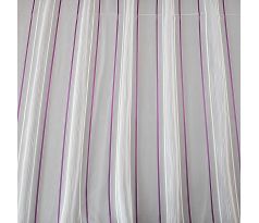 Záclona fialový pásik - 300cm